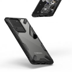 Kryty na mobil | Odolný kryt Ringke Fusion X transparentno-čierny – Samsung Galaxy S20 Ultra | Kryty na mobil