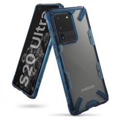 Kryty na mobil | Odolný kryt Ringke Fusion X transparentno-modrý – Samsung Galaxy S20 Ultra | Kryty na mobil
