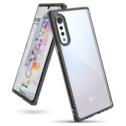 Kryty na mobil | Odolný kryt Ringke Fusion transparentno-sivý – LG Velvet | Kryty na mobil