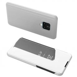 Kryty na mobil | Priehľadný kryt Clear View Case strieborný – Xiaomi Redmi Note 9S / Note 9 Pro | Kryty na mobil