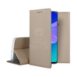 Kryty na mobil | Knižkové puzdro Smart Case Book zlaté – Huawei P40 Lite E | Kryty na mobil