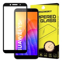 Tvrdené sklo celopovrchové 9H Wozinsky čierne – Huawei Y5p