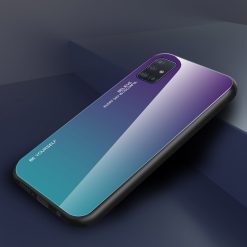 Sklenený kryt Gradient glass fialovo-zelený – Samsung Galaxy A41 | Kryty na mobil Kryty na mobil | Sklenený kryt Gradient glass fialovo-zelený – Samsung Galaxy A41 | Kryty na mobil