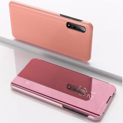 Kryty na mobil | Priehľadný kryt Clear View Case ružový – Huawei Y6p | Kryty na mobil