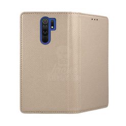 Kryty na mobil | Knižkové puzdro Smart Case Book zlaté – Xiaomi Redmi 9 | Kryty na mobil