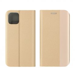 Peňaženkové puzdro Smart Senso zlaté – Huawei P40 Lite | Kryty na mobil Kryty na mobil | Peňaženkové puzdro Smart Senso zlaté – Huawei P40 Lite | Kryty na mobil