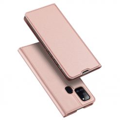 Kryty na mobil | Peňaženkové puzdro Dux Ducis Skin Pro ružové – Samsung Galaxy A21s | Kryty na mobil