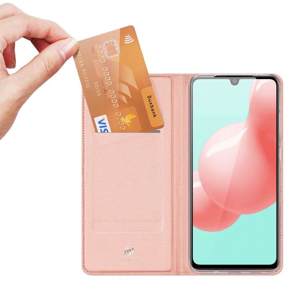 Peňaženkové puzdro Dux Ducis Skin Pro ružové – Samsung Galaxy A41 | Kryty na mobil Kryty na mobil | Peňaženkové puzdro Dux Ducis Skin Pro ružové – Samsung Galaxy A41 | Kryty na mobil