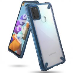 Kryty na mobil | Odolný kryt Ringke Fusion X transparentno-modrý – Samsung Galaxy A21s | Kryty na mobil