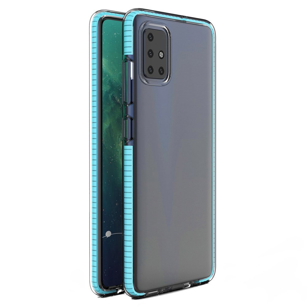 Transparentný kryt Spring Case 1mm bledomodrý rám – Samsung Galaxy A21s | Kryty na mobil Kryty na mobil | Transparentný kryt Spring Case 1mm bledomodrý rám – Samsung Galaxy A21s | Kryty na mobil