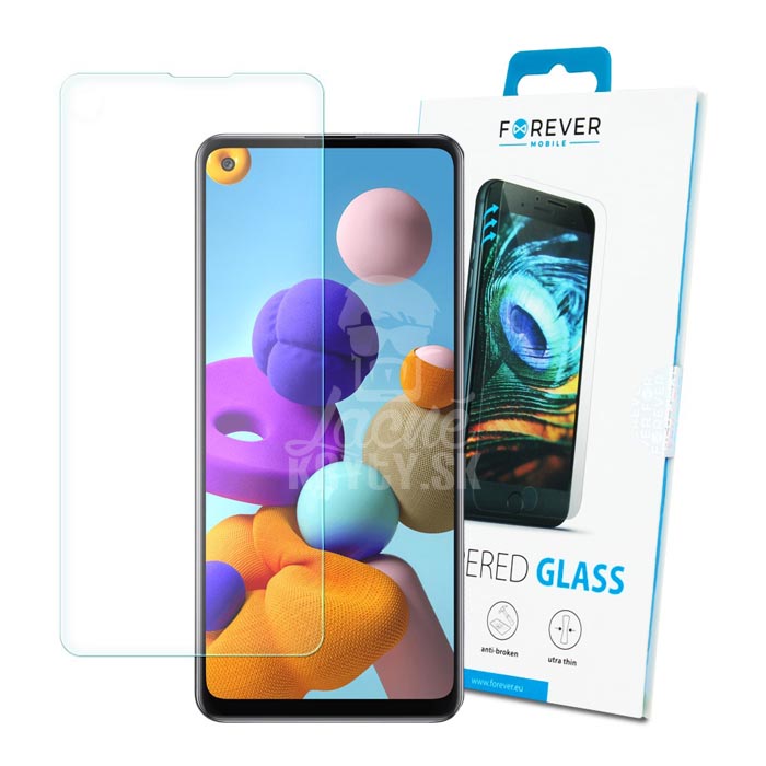 Tvrdené sklo Forever 9H – Samsung Galaxy A21s | Kryty na mobil Kryty na mobil | Tvrdené sklo Forever 9H – Samsung Galaxy A21s | Kryty na mobil