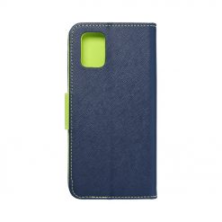 Peňaženkové puzdro Fancy Book modro-limetkové – Samsung Galaxy A31