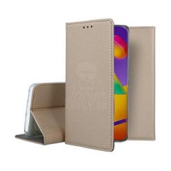 Kryty na mobil | Knižkové puzdro Smart Case Book zlaté – Samsung Galaxy M31s | Kryty na mobil
