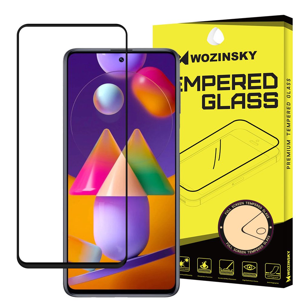 Tvrdené sklo celopovrchové 9H Wozinsky čierne – Samsung Galaxy M31s | Kryty na mobil Kryty na mobil | Tvrdené sklo celopovrchové 9H Wozinsky čierne – Samsung Galaxy M31s | Kryty na mobil