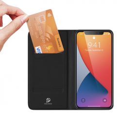 Peňaženkové puzdro Dux Ducis Skin Pro čierne – Apple iPhone 12 Mini | Kryty na mobil Kryty na mobil | Peňaženkové puzdro Dux Ducis Skin Pro čierne – Apple iPhone 12 Mini | Kryty na mobil