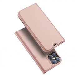 Kryty na mobil | Peňaženkové puzdro Dux Ducis Skin Pro ružové – Apple iPhone 12 Pro Max | Kryty na mobil