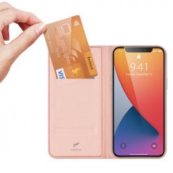 Kryty na mobil | Peňaženkové puzdro Dux Ducis Skin Pro ružové – Apple iPhone 12 Pro Max | Kryty na mobil