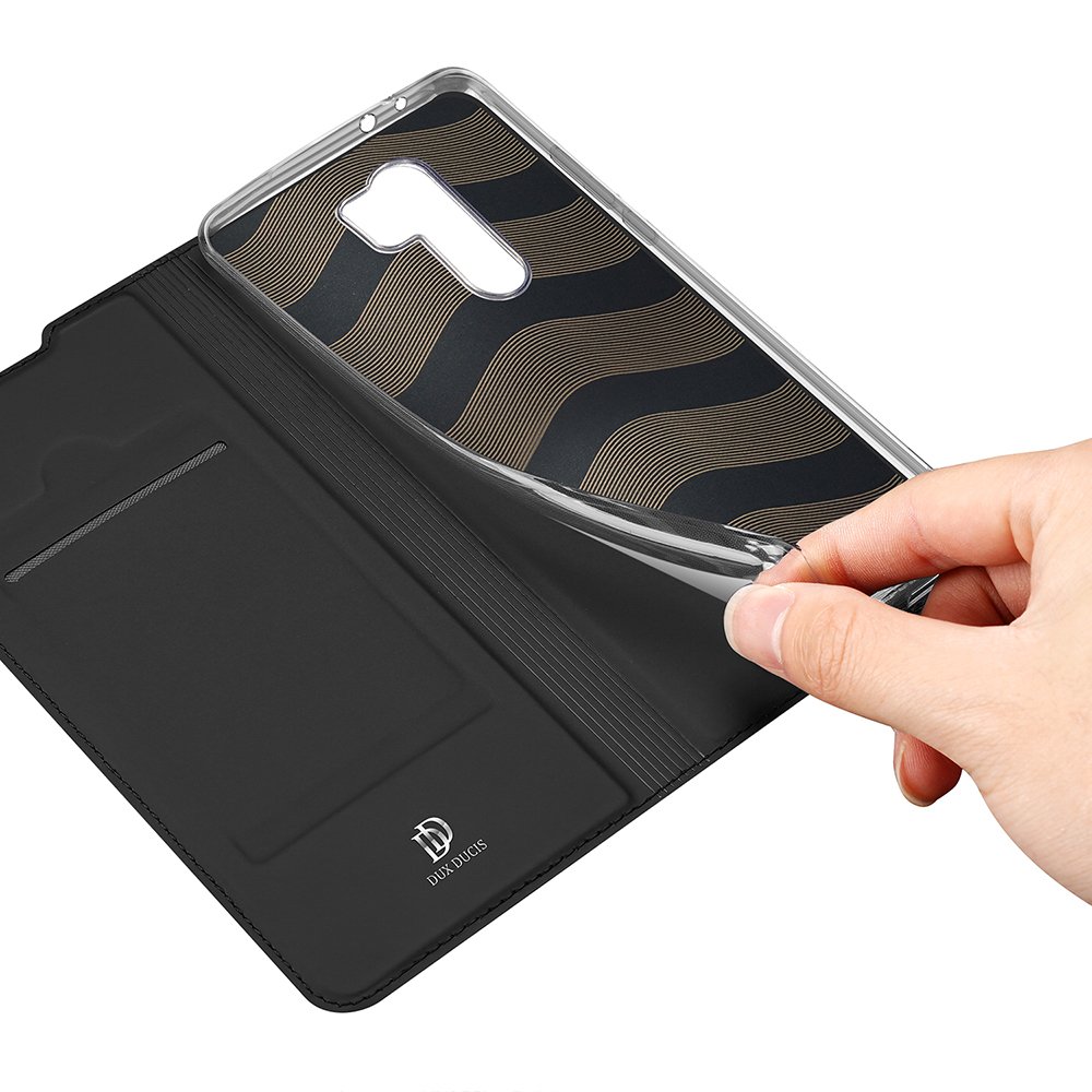 Peňaženkové puzdro Dux Ducis Skin Pro čierne – Xiaomi Redmi 9 | Kryty na mobil Kryty na mobil | Peňaženkové puzdro Dux Ducis Skin Pro čierne – Xiaomi Redmi 9 | Kryty na mobil
