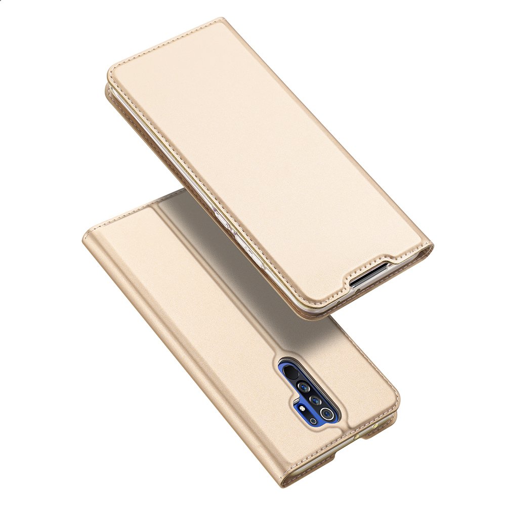Peňaženkové puzdro Dux Ducis Skin Pro zlaté – Xiaomi Redmi 9 | Kryty na mobil Kryty na mobil | Peňaženkové puzdro Dux Ducis Skin Pro zlaté – Xiaomi Redmi 9 | Kryty na mobil