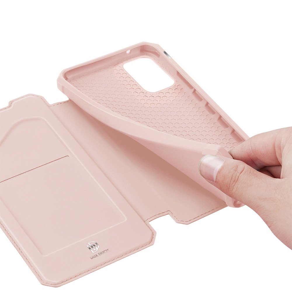 Peňaženkové puzdro Dux Ducis Skin X ružové – Samsung Galaxy A41 | Kryty na mobil Kryty na mobil | Peňaženkové puzdro Dux Ducis Skin X ružové – Samsung Galaxy A41 | Kryty na mobil