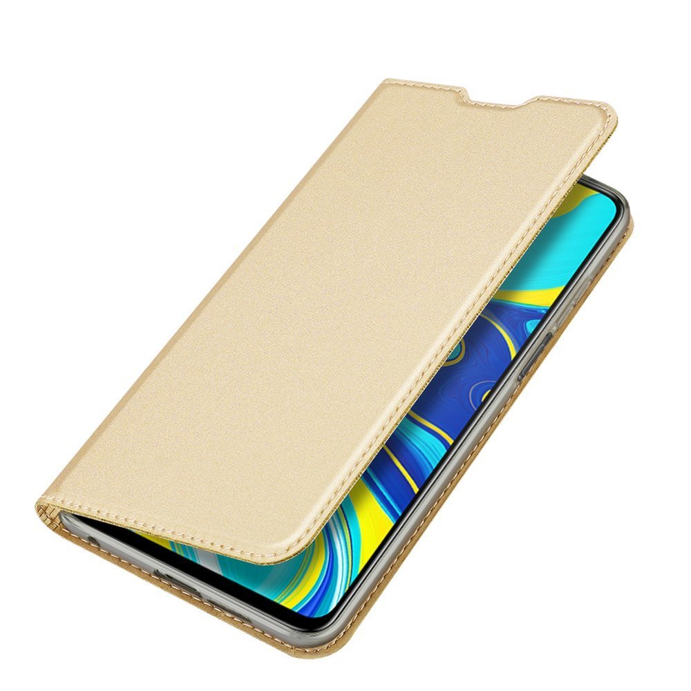 Peňaženkové puzdro Dux Ducis Skin Pro zlaté – Xiaomi Redmi Note 9S / Note 9 Pro | Kryty na mobil Kryty na mobil | Peňaženkové puzdro Dux Ducis Skin Pro zlaté – Xiaomi Redmi Note 9S / Note 9 Pro | Kryty na mobil