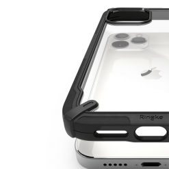 Kryty na mobil | Odolný kryt Ringke Fusion X transparentno-čierny – Apple iPhone 12 / iPhone 12 Pro | Kryty na mobil