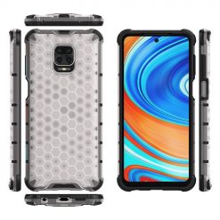 Kryty na mobil | Odolný kryt Honeycomb Armor transparentný – Xiaomi Redmi Note 9S / Redmi Note 9 Pro | Kryty na mobil