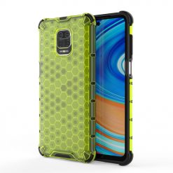Kryty na mobil | Odolný kryt Honeycomb Armor zelený – Xiaomi Redmi Note 9S / Redmi Note 9 Pro | Kryty na mobil