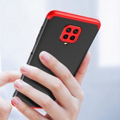 Kryty na mobil | Ochranný kryt 360 Protection čierno-červený – Xiaomi Redmi Note 9S / Redmi Note 9 Pro | Kryty na mobil