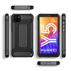 Kryty na mobil | Odolný kryt Hybrid Armor čierny – Hyawei Y5p | Kryty na mobil