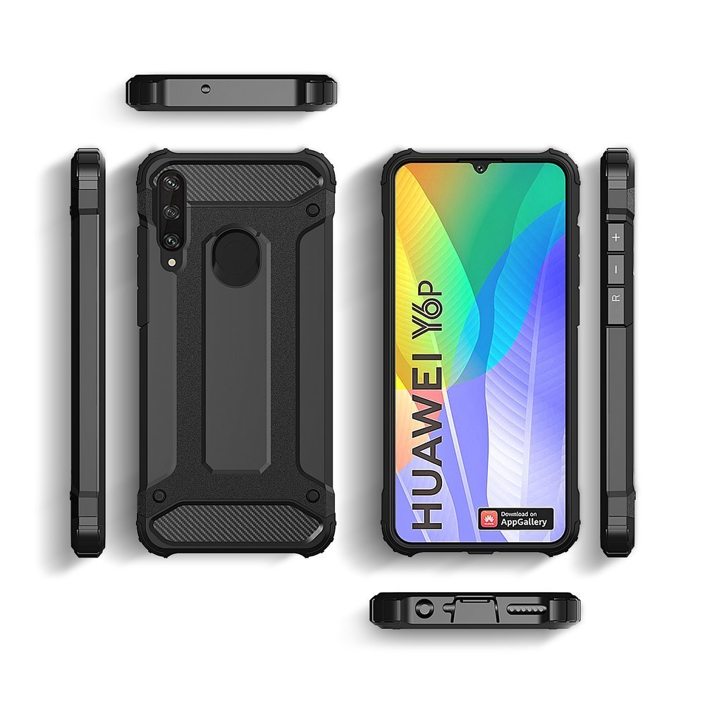 Odolný kryt Hybrid Armor čierny – Hyawei Y6p | Kryty na mobil Kryty na mobil | Odolný kryt Hybrid Armor čierny – Hyawei Y6p | Kryty na mobil