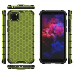 Kryty na mobil | Odolný kryt Honeycomb Armor zelený – Huawei Y5p | Kryty na mobil