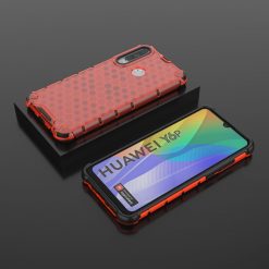 Kryty na mobil | Odolný kryt Honeycomb Armor červený – Huawei Y6p | Kryty na mobil