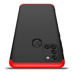 Kryty na mobil | Obojstranné puzdro 360 Full body protection čierno-červené – Samsung Galaxy A21s | Kryty na mobil