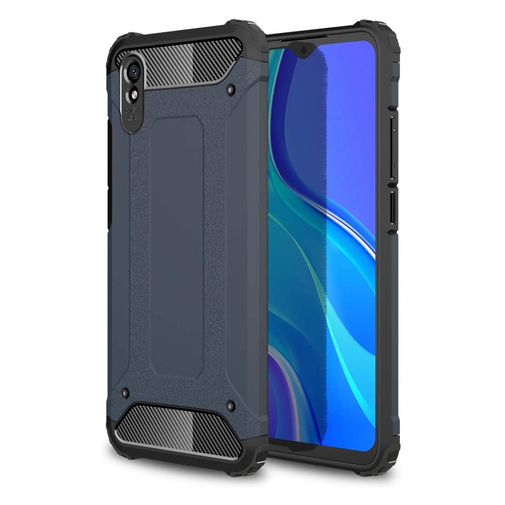 Odolný kryt Hybrid Armor modrý – Xiaomi Redmi 9A / 9AT | Kryty na mobil Kryty na mobil | Odolný kryt Hybrid Armor modrý – Xiaomi Redmi 9A / 9AT | Kryty na mobil