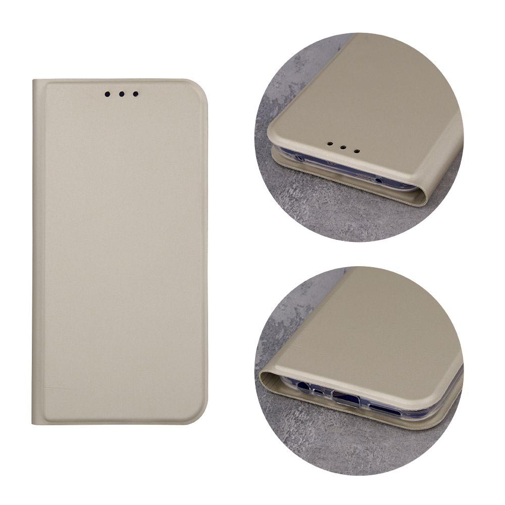 Knižkové puzdro Smart Skin zlaté – Samsung Galaxy A41 | Kryty na mobil Kryty na mobil | Knižkové puzdro Smart Skin zlaté – Samsung Galaxy A41 | Kryty na mobil