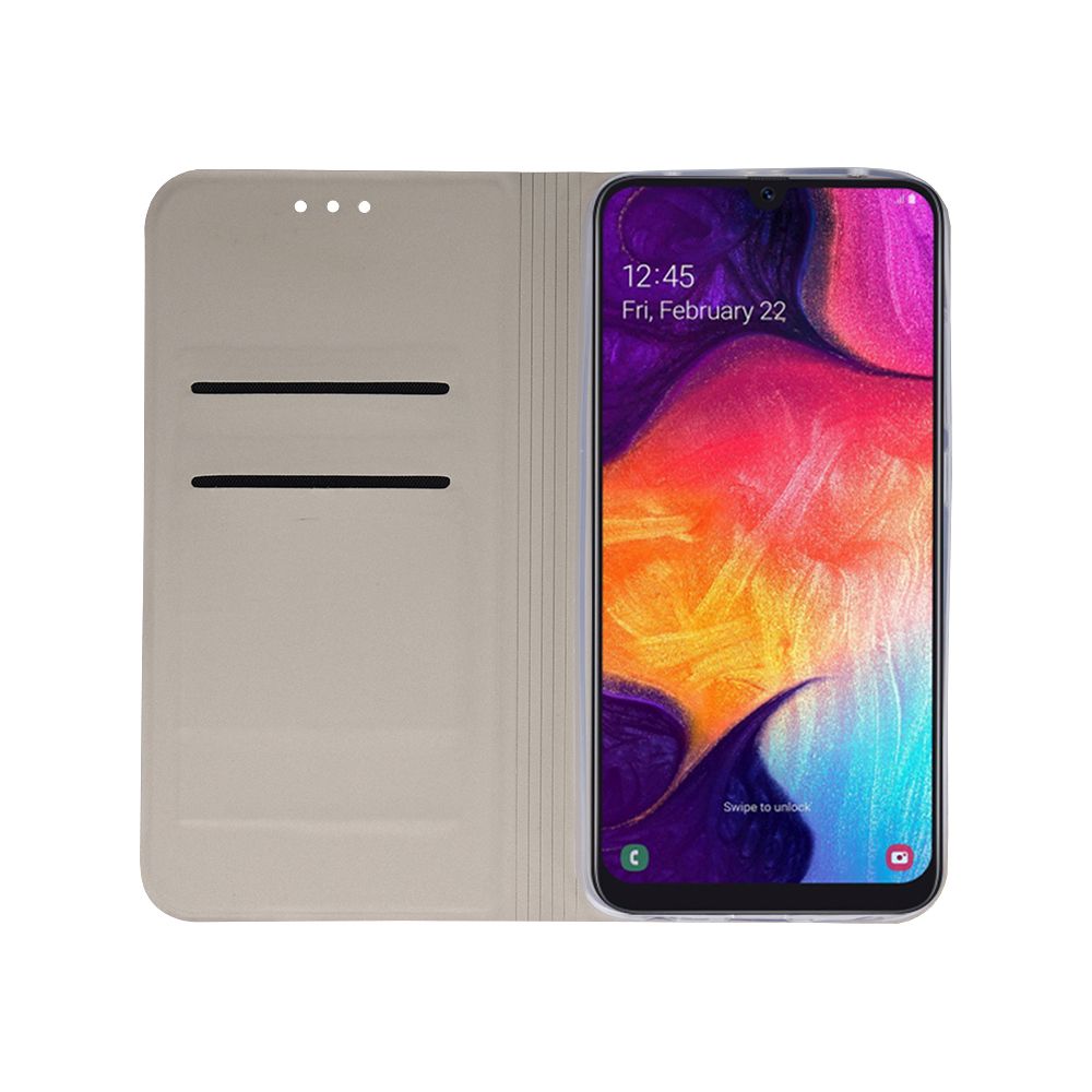 Knižkové puzdro Smart Skin zlaté – Samsung Galaxy A51 | Kryty na mobil Kryty na mobil | Knižkové puzdro Smart Skin zlaté – Samsung Galaxy A51 | Kryty na mobil