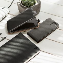 Kryty na mobil | Vyklápacie flipové puzdro Flip Flexi čierne – iPhone 12 Mini | Kryty na mobil