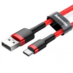 Kryty na mobil | Dátový Kábel Baseus Cafule Cable Usb / Usb-C Qc3.0 3A 1M Červený | Kryty na mobil
