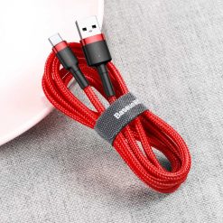 Kryty na mobil | Dátový Kábel Baseus Cafule Cable Usb / Usb-C Qc3.0 3A 1M Červený | Kryty na mobil
