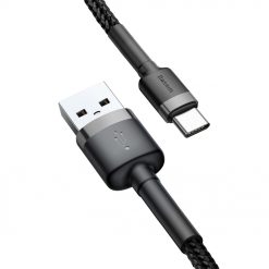 Kryty na mobil | Dátový kábel Baseus Cafule Cable USB / USB-C QC3.0 3A 1m čierny | Kryty na mobil
