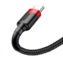 Dátový kábel Baseus Cafule Cable USB / USB-C QC3.0 3A 1m čierno-červený | Kryty na mobil Kryty na mobil | Dátový kábel Baseus Cafule Cable USB / USB-C QC3.0 3A 1m čierno-červený | Kryty na mobil