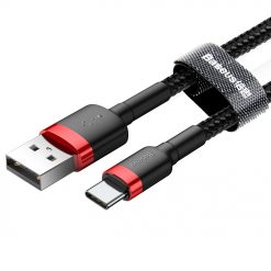 Dátový kábel Baseus Cafule Cable USB / USB-C QC3.0 3A 1m čierno-červený | Kryty na mobil Kryty na mobil | Dátový kábel Baseus Cafule Cable USB / USB-C QC3.0 3A 1m čierno-červený | Kryty na mobil