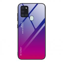 Kryty na mobil | Sklenený kryt Gradient glass modro-fialový – Samsung Galaxy A21s | Kryty na mobil