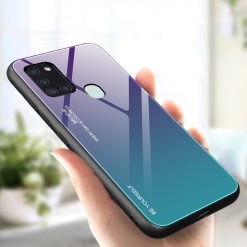 Sklenený kryt Gradient glass fialovo-zelený – Samsung Galaxy A21s | Kryty na mobil Kryty na mobil | Sklenený kryt Gradient glass fialovo-zelený – Samsung Galaxy A21s | Kryty na mobil