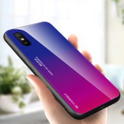 Kryty na mobil | Sklenený kryt Gradient glass modro-fialový – Xiaomi Redmi 9A / Redmi 9AT | Kryty na mobil