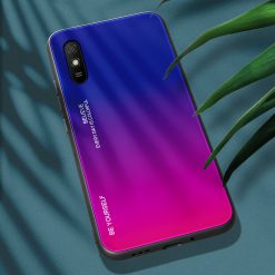 Kryty na mobil | Sklenený kryt Gradient glass modro-fialový – Xiaomi Redmi 9A / Redmi 9AT | Kryty na mobil