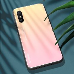 Kryty na mobil | Sklenený kryt Gradient glass ružovo-žltý – Xiaomi Redmi 9A / Redmi 9AT | Kryty na mobil