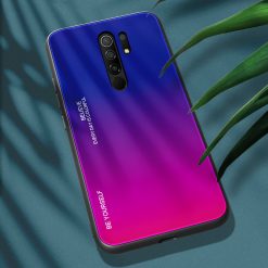 Kryty na mobil | Sklenený kryt Gradient glass modro-fialový – Xiaomi Redmi 9 | Kryty na mobil