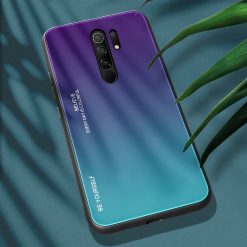 Kryty na mobil | Sklenený kryt Gradient glass fialovo-modrý – Xiaomi Redmi 9 | Kryty na mobil